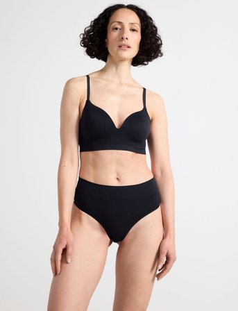 Lindex Bra Flora Seamless - Black - A x 85