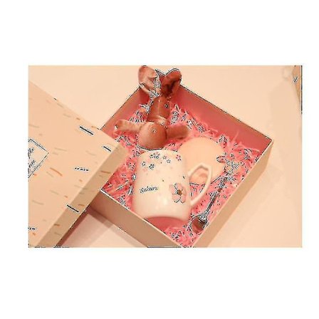 Sød lille kaffekop kop udendørs mælk Sakura kaffekopper (hvid)