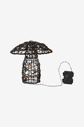 Star Trading - Ulkokoriste Otto 25cm - Musta - Koristevalaisimet - - Homeroom