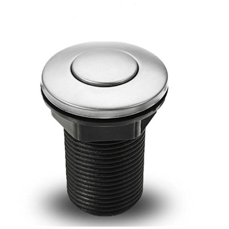 Total Clearance Tryckknapp Luftströmbrytare för Badkar, Spa, Avfall, Sopor, Svart, 34mm, SEMAket, svart..DEBUNS