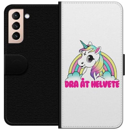 Samsung Galaxy S21 Plånboksfodral Unicorn - Dra Åt @!#