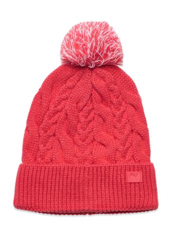 W's Cable Pom Beanie Accessories Headwear Beanies Rosa PUMA Golf