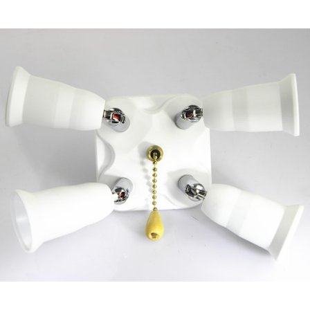 4 in 1 E27-kantahaarukke, sovitin, haaroitin, pidike E27-lampuille