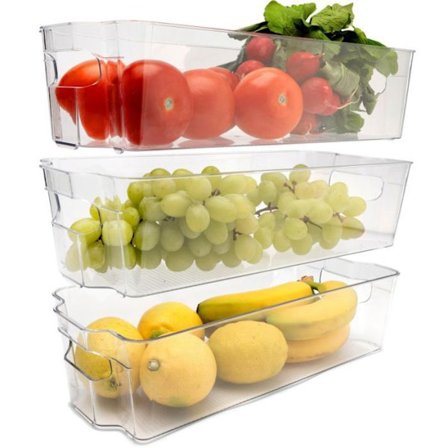 Set om 3 förvaringslådor för kylskåp Classbach C-KO4022