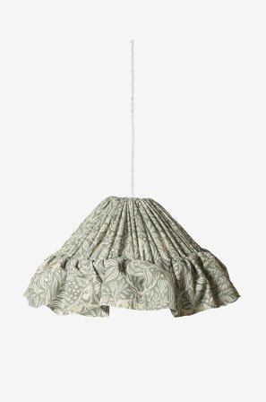 PR Home - Pendellampe Stina Printed 40cm - Grøn - Loftpendler - Fra Homeroom