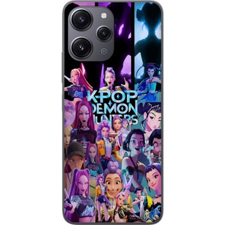 Yhteensopiva Puhelinkuori Xiaomi Xiaomi Redmi 12 KPop Demon Hunters anime tyyli tumma suunnittelu