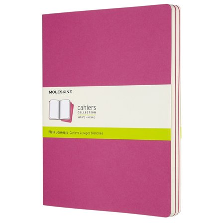 Moleskine Cahier XL Notebook Pink Ruled