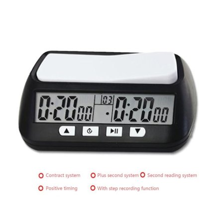 Skak Basic Digital Skakur & Spiltimer, Ur Digitalt Ur Timer