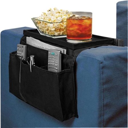 Soffa Armstödsorganisatör Soffbricka Förvaringsväska Hängande Förvaring Armstöd