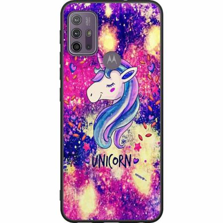 Motorola Moto G30 Svart Skal Unicorn Enhörning