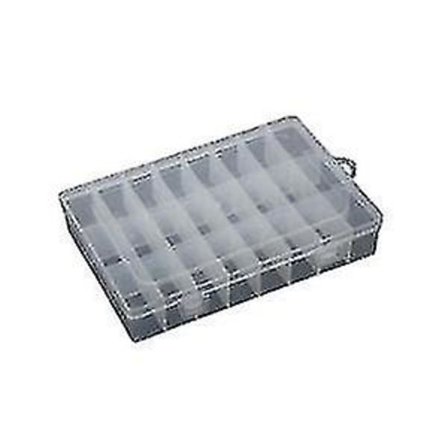 Kirkas muovinen säilytysjärjestäjä lokero askarteluhelmet korut työkalupakki kotelo