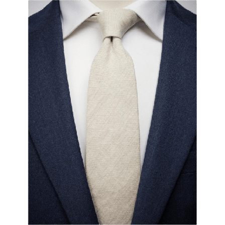 John Henric Tie Linen Kostymtillbehör Herr Beige 7,5