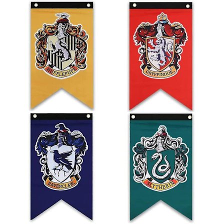 Harry Potter Gryffindor, husbanner Dobbeltlags veggdekor for festferieflagg-serie (4 stk, 12 x 20 tommer) -GSL