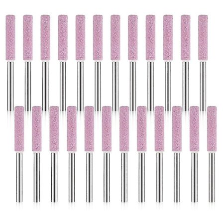 24 stk. kædesavsslibeskærpeslibesten til kædesav 3x4,8mm