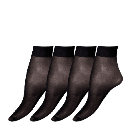 Å WOMAN Ankelsockor 20 den, matt, 4-pack Sockor Svart 36/41