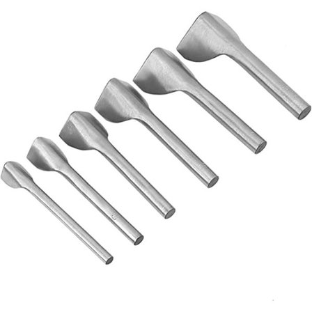 6 kpl/setti V-muotoinen leikkuri, V-muotoinen nahkapuristin, puristustyökalut, nahkaompeluun nahkatöihin (15-40 mm)