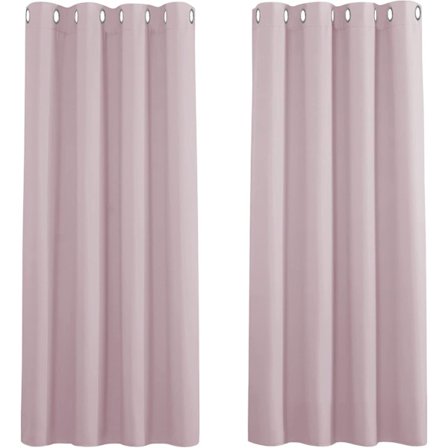 2 stk mørkleggingsgardiner (Rosa 132*60cm)