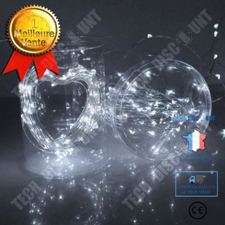 LED Ljusgirlang - TD - 10m - 100 LEDs - Kallvit - Inomhus