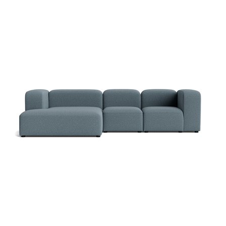Milo chaiselong sofa, venstrevendt | 300cm - Nordic Blå - 300x170x72 - Sofa, chaiselong