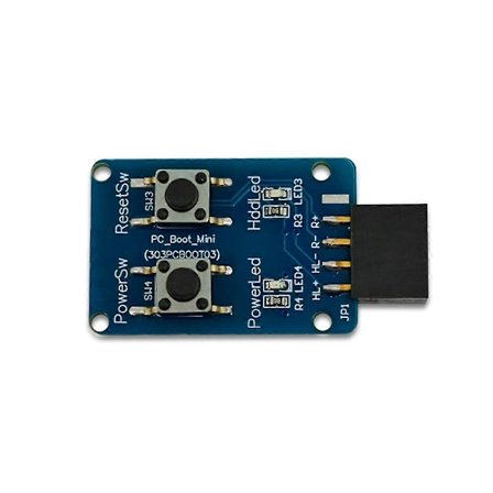 PC-Boot-Mini Moderkort Boot Testkort 9-Pin PC På/Av-knapp för PC Moderkort