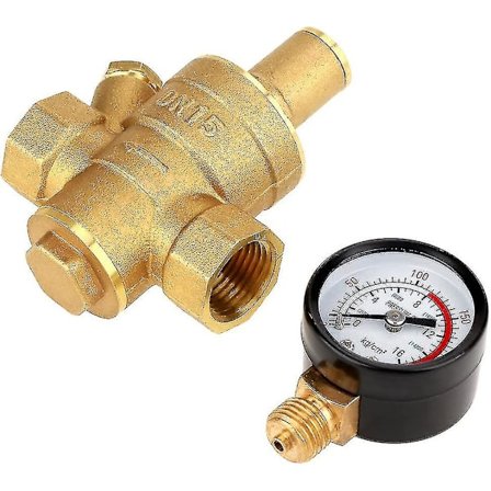 Dn15 Messing trykkregulator Justerbar trykkregulator Holdbar vanntrykkregulator Reduserer