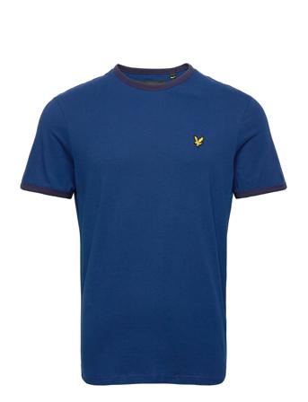 Ringer T-Shirt T-shirts Short-sleeved Sininen Lyle & Scott