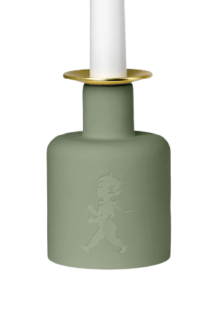 Solstickan Design Keramikljusstake grön Ljuslyktor & ljushållare Unisex 14x10,5x10cm