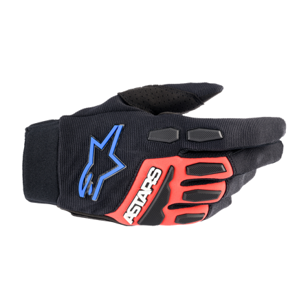 Alpinestars Full Bore XT Crosshandskar Svart/Ljusröd/Blå XL
