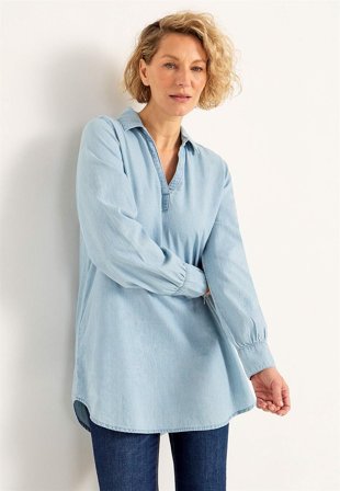 Cellbes of Sweden - Tunika i denim i lyseblå / denim til damer i størrelse 42/44
