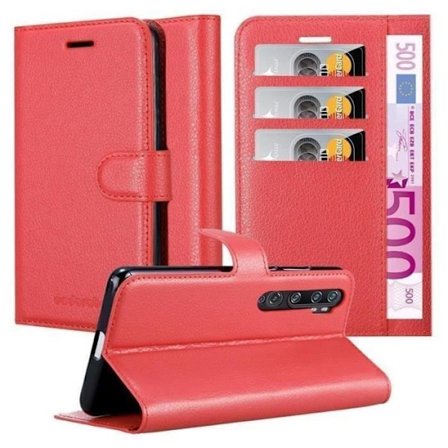 Coque för Xiaomi RedMi NOTE 10 4G / RedMi NOTE 10S Fodral i KIRSCHRÖD Etui Case Cover Skydd med magnetisk stängning