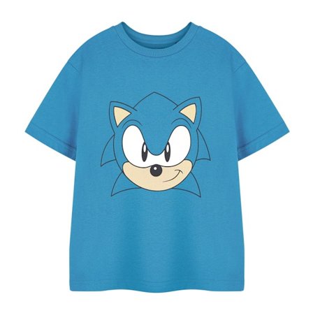 Sonic The Hedgehog Boys Face T-Shirt 3-4 år Blå