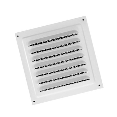 Metall Ventilationsgaller Intensivt Rutnät Luftventilationsgaller för Tak Kök Sidovägg 15cmx15cm Vit