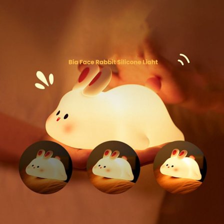 Natlys Silikonelampe VARM FARVE VARM FARVE