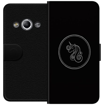 Kompatibelt Lommeboketui til Samsung Galaxy Xcover 3 Einhjørningssymbol i sirkel