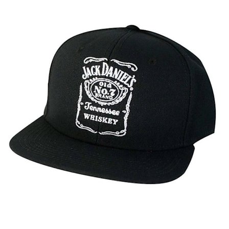 Jack Daniels Black Bottle Label Snapback Keps