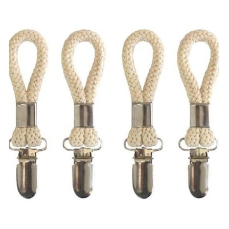 Sæt med 4 håndklædeclips viskestykkekroge til badeværelse og køkken hængende clips YYV