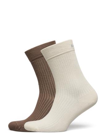 Core Ankle Rib Sock 2P Sport Women Sport Clothing Sport Socks Multi/patterned Björn Borg