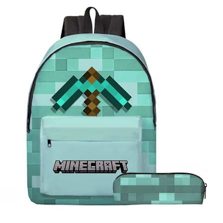 Minecraft Pelireppu Printe Pojat Tytöt Koululaukut Suuri Koululaisten Lasten Anime Sarjakuva Vedenpitävät Mochilat