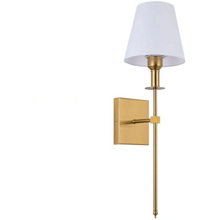 Seinän valaisimet, 1 kpl, värilämpötilan säädettävällä kaukosäätimellä, ei johdotusta, makuuhuoneen maalaistyyliseen sängynpäätyyn (kulta)