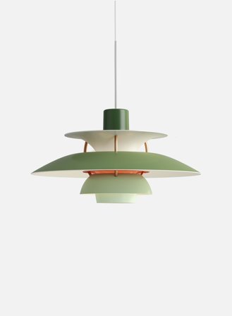 PH 5 taklampe Ø50 - grønne nyanser