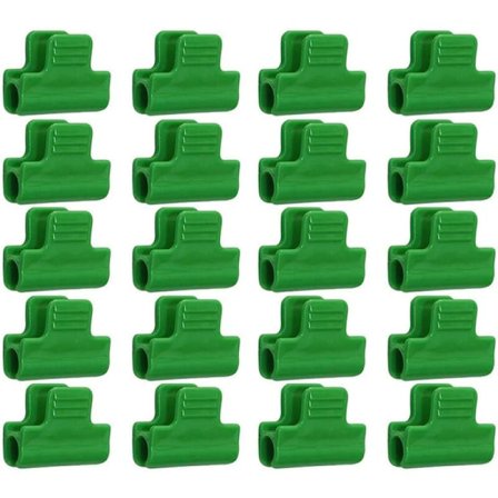 Växthusklämmor, 20-pack Växthusfilmsklämmor Laminerade Plastskyddsbandsklämmor 11 mm Diameter Rad