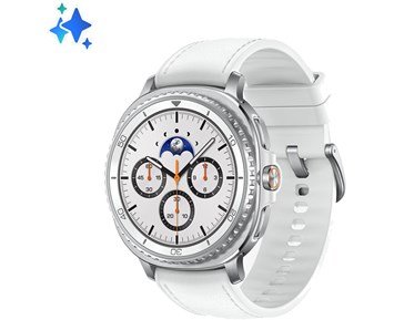 Samsung-Galaxy Watch8 Classic eSim White-Galaxy Watch8 Classic – Din Gemini AI-partner-Personal training-Smartklokker fra Samsung