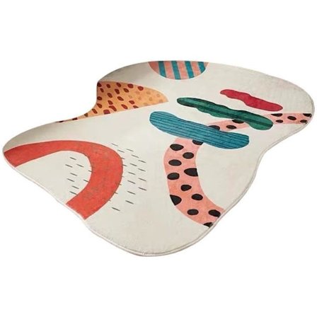 Matta Vardagsrum Soffbord Sovrum Sängkant Filt Kashmir Fluffig Oregelbunden Pad Plysch Imitation Förtjockad W5P3 C Mjuk