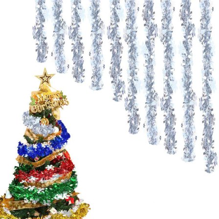 IC 10 STK julestrå, krans, juletrestrå Sølv