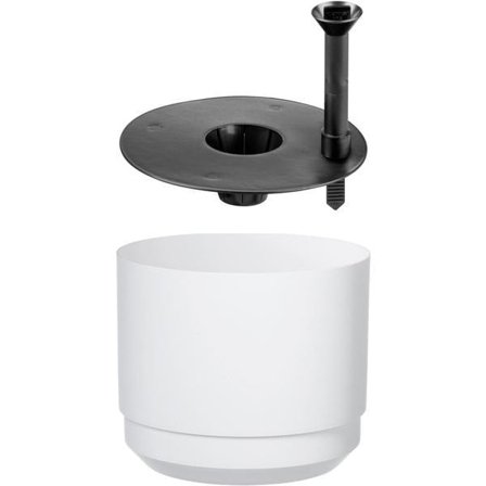 Kruka m långtidsbevattn. ø 20 cm Vit Paulina