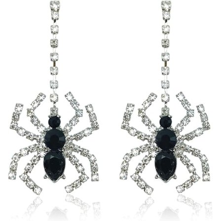 Halloween Øreringe til Kvinder Halloween CZ Edderkop Øreringe Halloween Hængeøreringe Halloween Smykkegave til Kvinder
