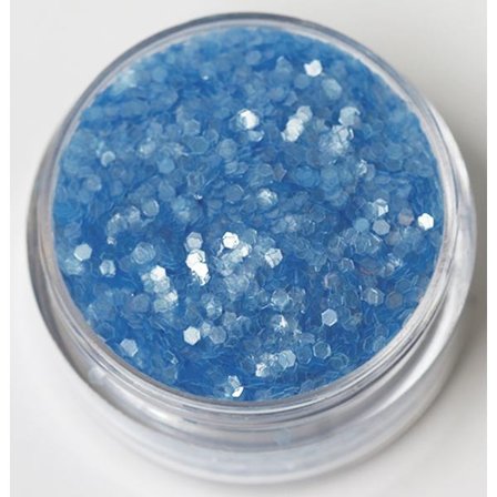 Nagelglitter - Hexagon - Jelly blue - 8ml - Glitter