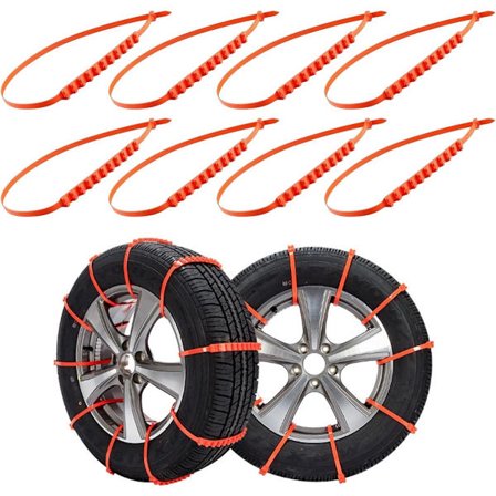 Snekæder til biler, nød-snekæder til dæk, snekæder til bugseringskøretøjer, universelt justerbare vinterkæder til SUV'er og lastbiler