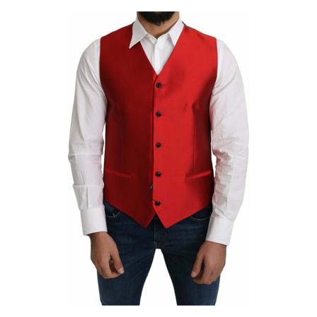 Dolce & Gabbana Suit Vests Rød, Herre