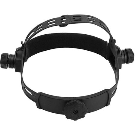 Justerbart hovedbånd svejsemaske til solcelle automatisk mørkere hjelmtilbehør (Sort), DEBUNS